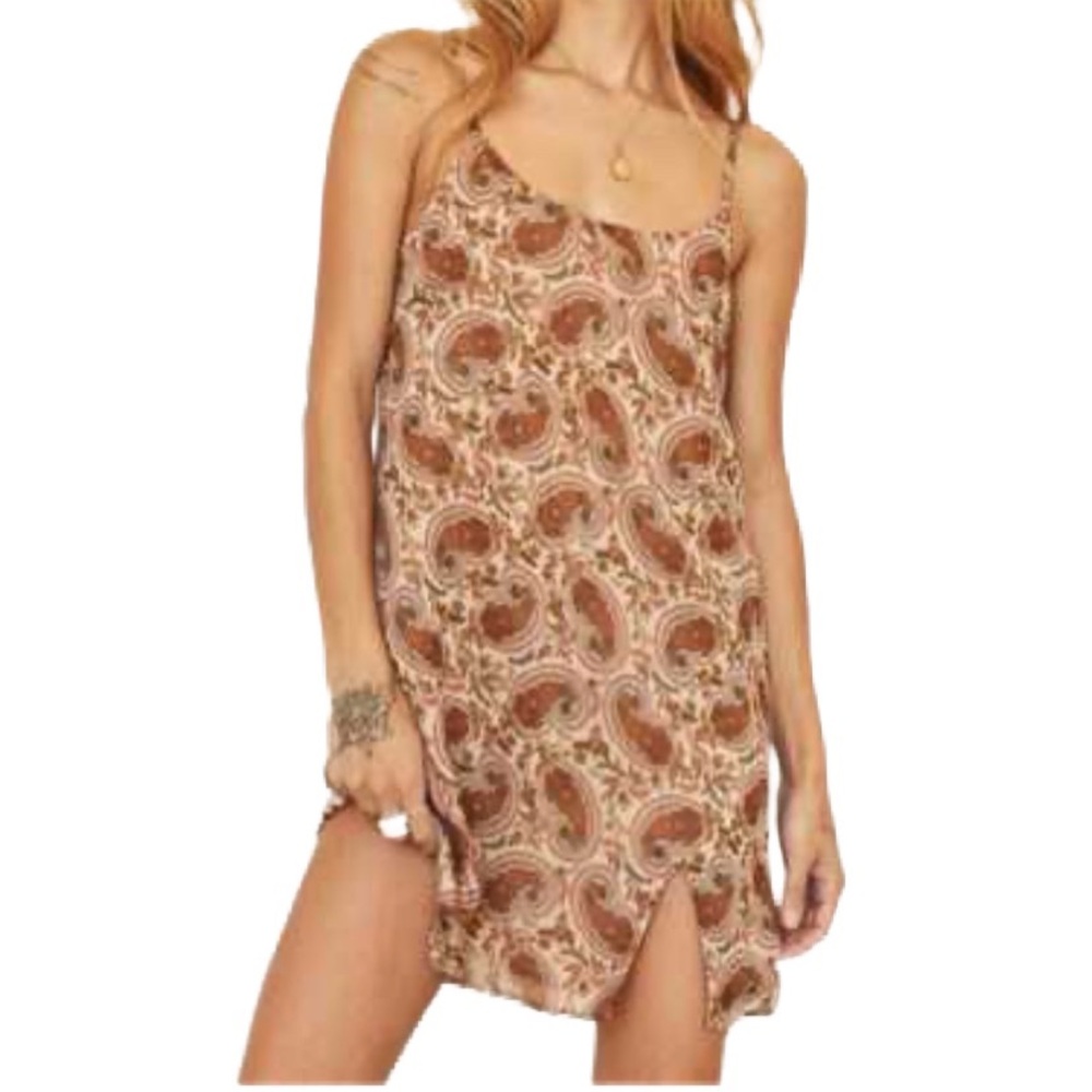 EUC 12th Tribe Sayonara Paisley Print Slip Dress Size M